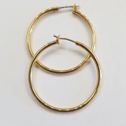 Gold Plated Hoop Earrings 