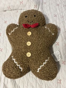 Gingerbread And Rain-dear Pillows  