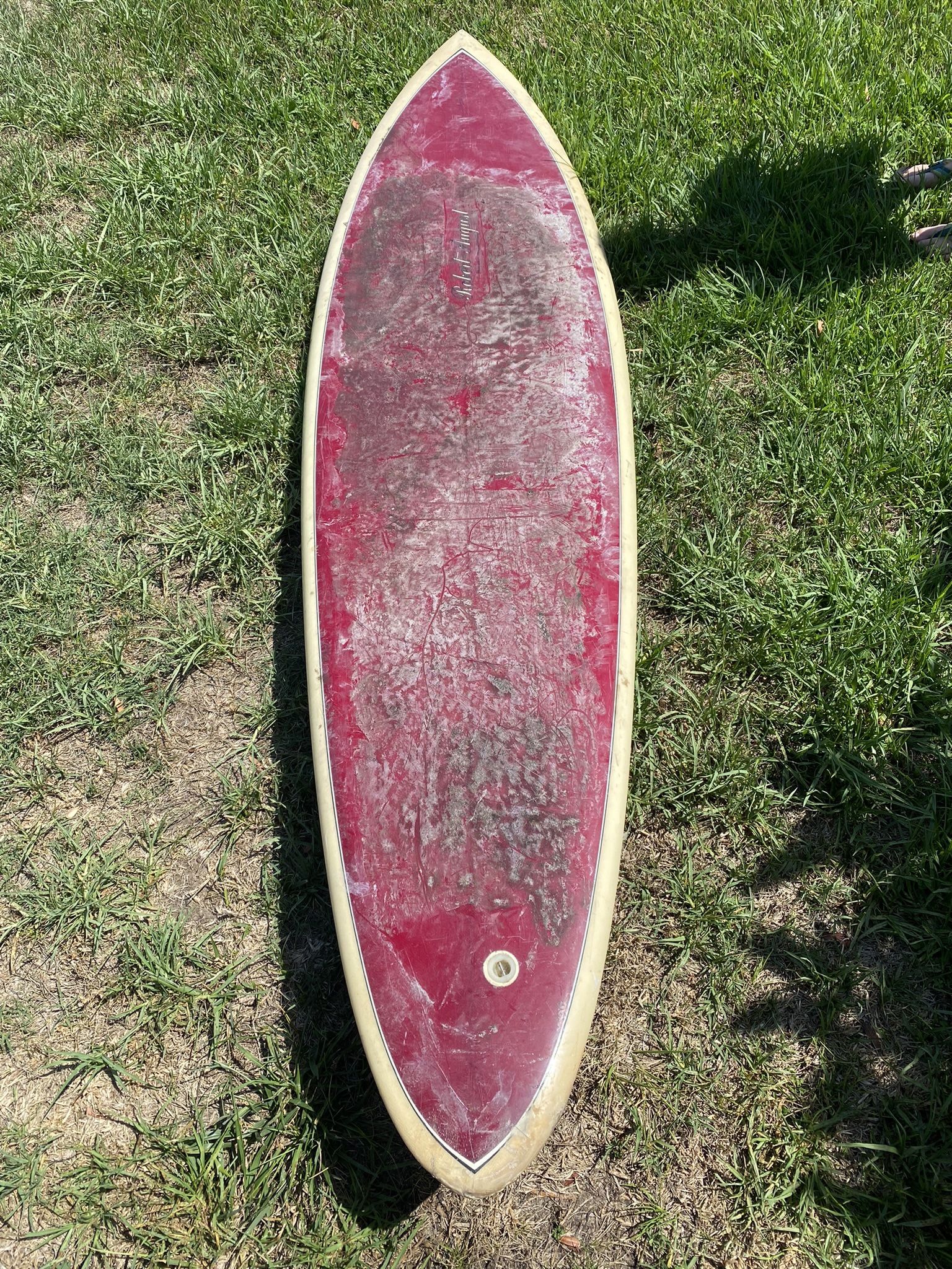 Vintage Robert August 7ft-6in Single Fin Surfboard