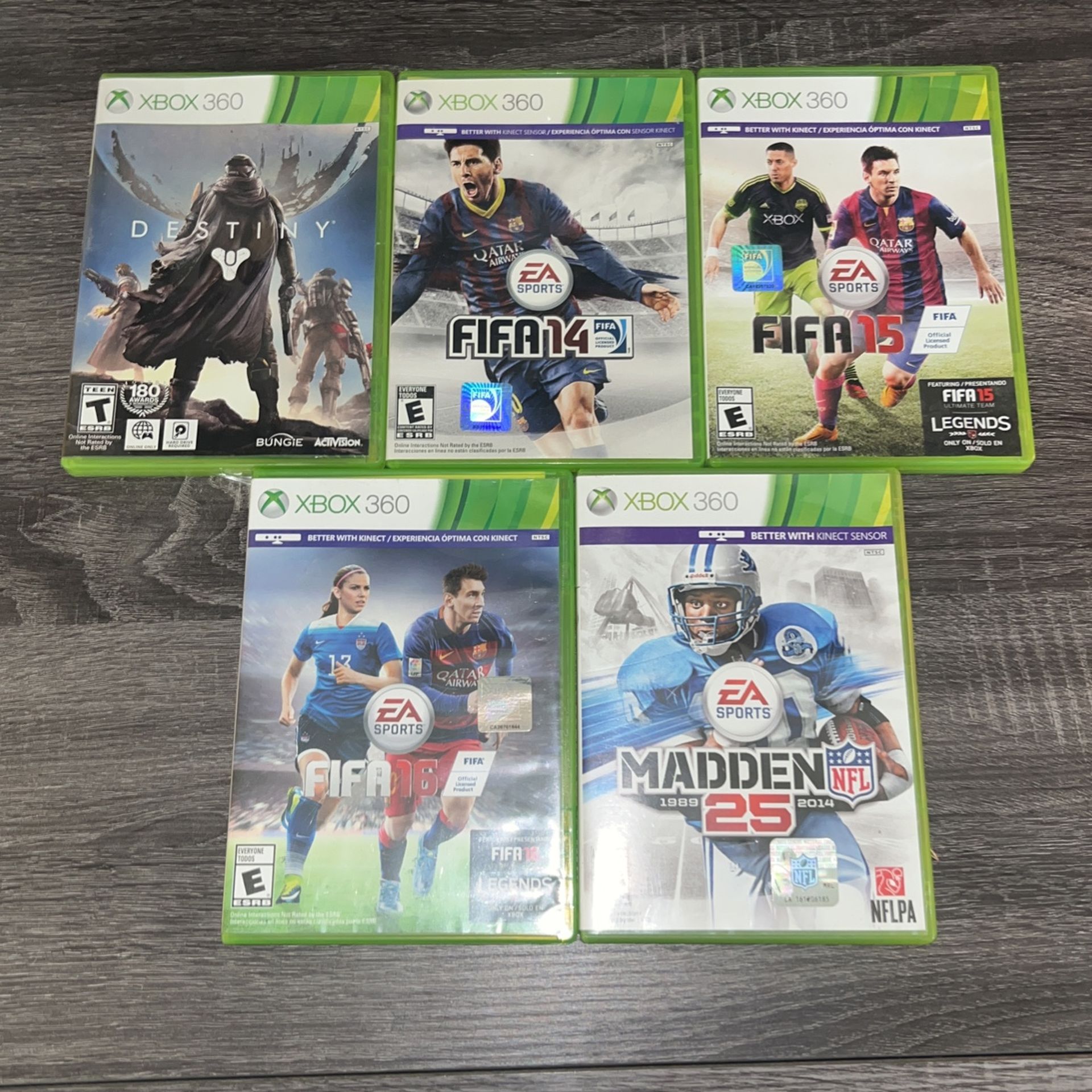 5 XBOX 360 Games