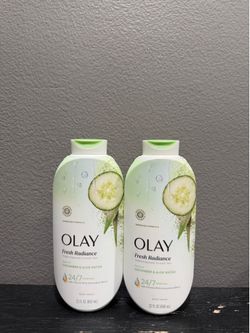Olay Fresh Radiance Cucumber & Aloe Body Wash x2
