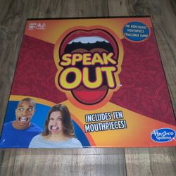 New Sealed SPEAK OUT Board Game by Hasbro Family Party Mouthpiece Challenge Game