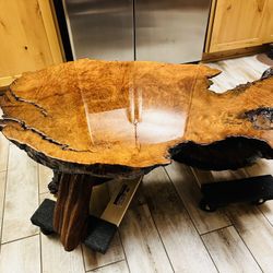 Burlwood Table New 