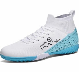 Men's Soccer Shoes Firm Ground High-top Football Cleats FG AG Professional Training Outdoor Lightweight Sneaker
