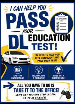 🚗 DL Education Test Help 🚗