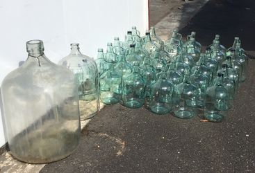 Glass bottles Jugs Carboys