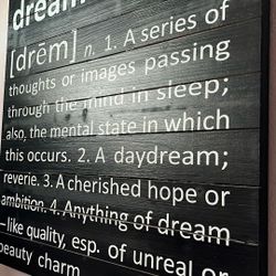 Pottery Barn Wooden Wall Art 28” Square 