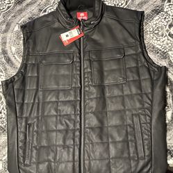 Men’s Ecko leather vest