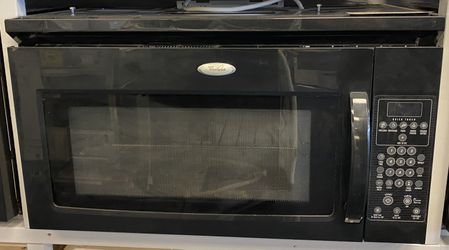 Black Whirlpool Over The Range Microwave (8-0010)