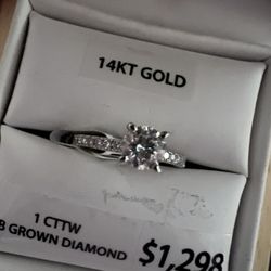 1 Ct Diamond Ring 14k Gold 