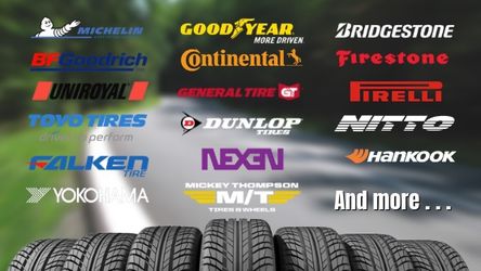 Tires we carry all major brands