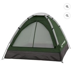 Wakeman Outdoors 2 Person Camping Tent with Rain Fly and Carry Bag for Camp Festivals or Beach, Green