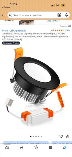 LED down lights