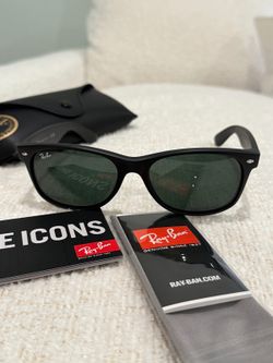 Ray-Ban RB2132 New Wayfarer Size 55 Black 