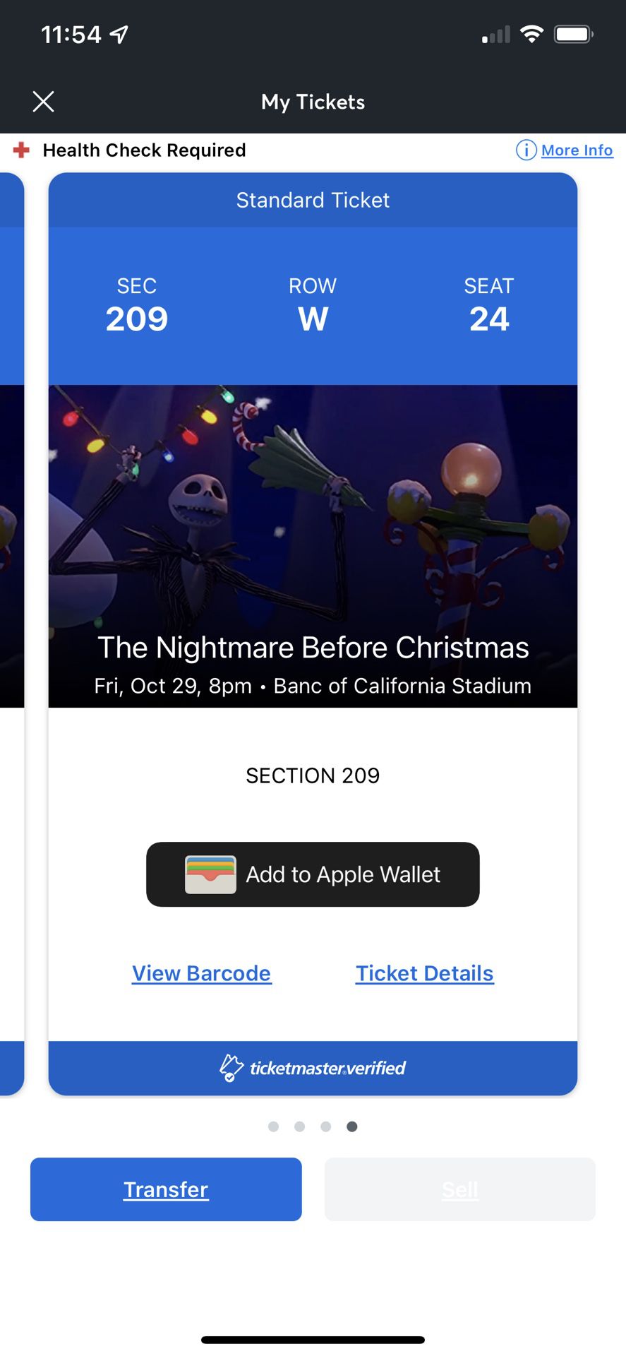 billie eilish Nightmare Before Christmas Tickets