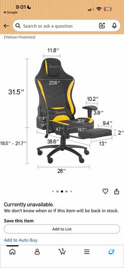 Eclife Gaming Chair