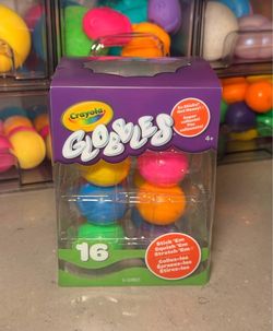 Crayola Globbles 16 Pack Sticky Squishy Sensory Fidget Toys NEW