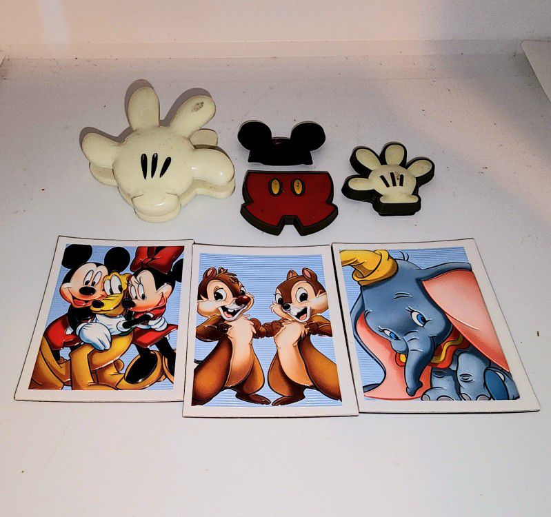Disney magnet lot... Mickey and Minnie Mouse, Chip and Dale, and Dumbo
