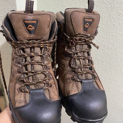 Wolverine  Hudson Steel Toe Work Leather Mens Boots Size 13