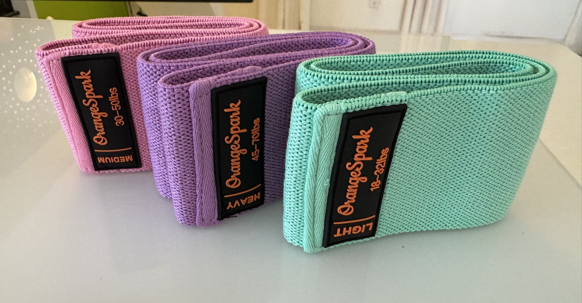 Premium Fabric Resistance Bands – Booty Workout Bands for Women, Yoga, and Pilates, 3-Piece