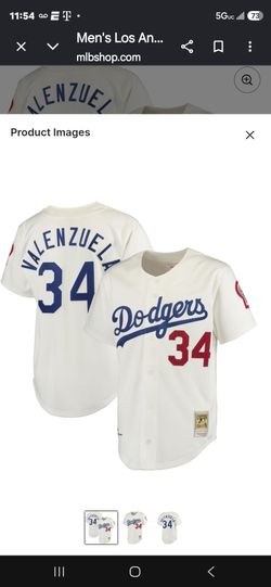 Valenzuela Jerseys . In White