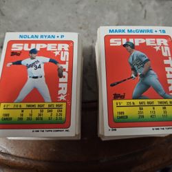Topps Sticker Back Cards 1990