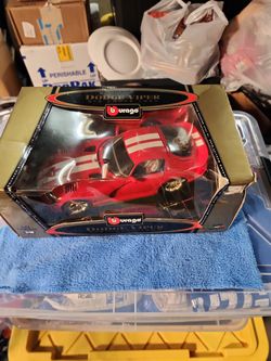 1997 Red Dodge Viper GTS Coupe, Burango 1:18 scale