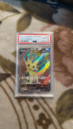 2021 Pokémon JAP Leafeon V PSA 10