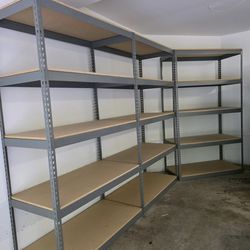 Stock Supply Storage Shelves 48 in W x 24 in D Garage House Rack Shelving Delivery Available