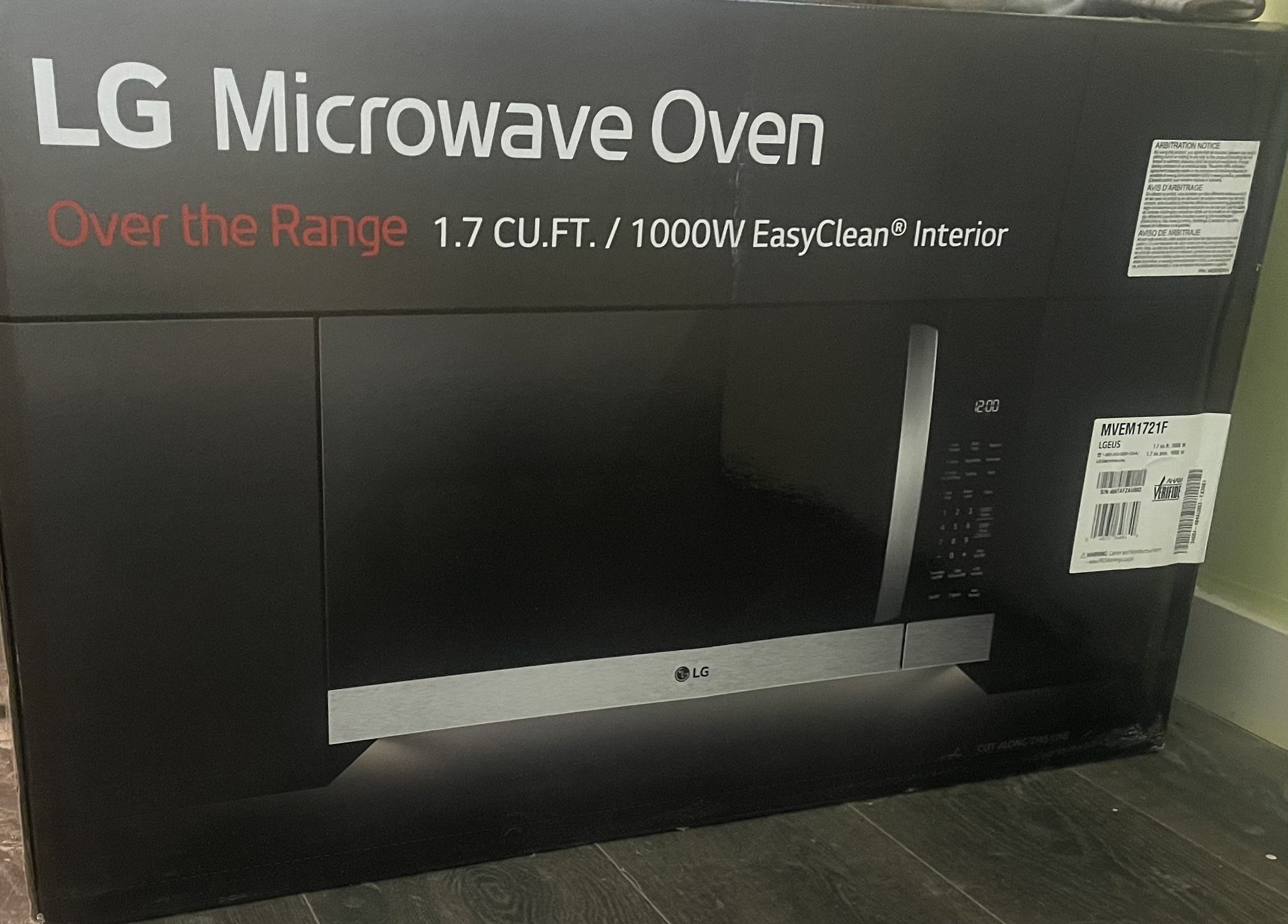 Brand New Over The Oven Microwave Range
