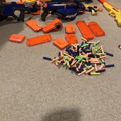 Nerf Guns /clips /bullets 