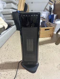 Black Bionaire Ceramic Tower Heater with Remote