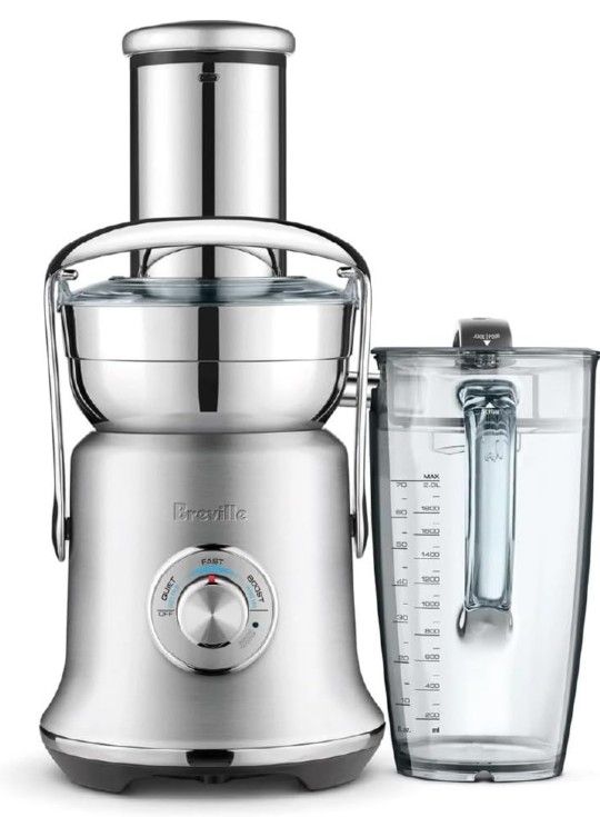 Breville Juice Fountain Cold XL BJE830BSS, Brushed Stainless Steel
The Breville Juice Fountain Cold XL features a bigger 3.5 inch feed chute and can e