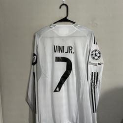 Real Madrid 2025-26 Home Vini Jr Jersey (small Medium Large XL 2X)