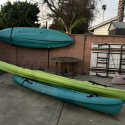 Kayaks, Two Single And A Double 