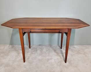 Vintage MCM EDWARD WORMLEY for DUNBAR Teak Desk w Drawer Mid Century Modern 19.9.18 c1