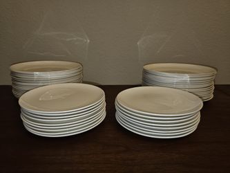 50-Piece White Plate Set – Timeless Tableware