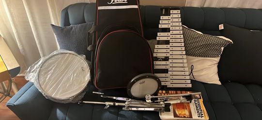 Used pearl percussion set
