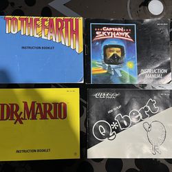 Lot of 4 NES Manuals 