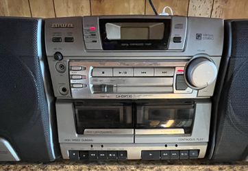 Boombox Vintage 1998 Aiwa CA-DW530.Tested and working: