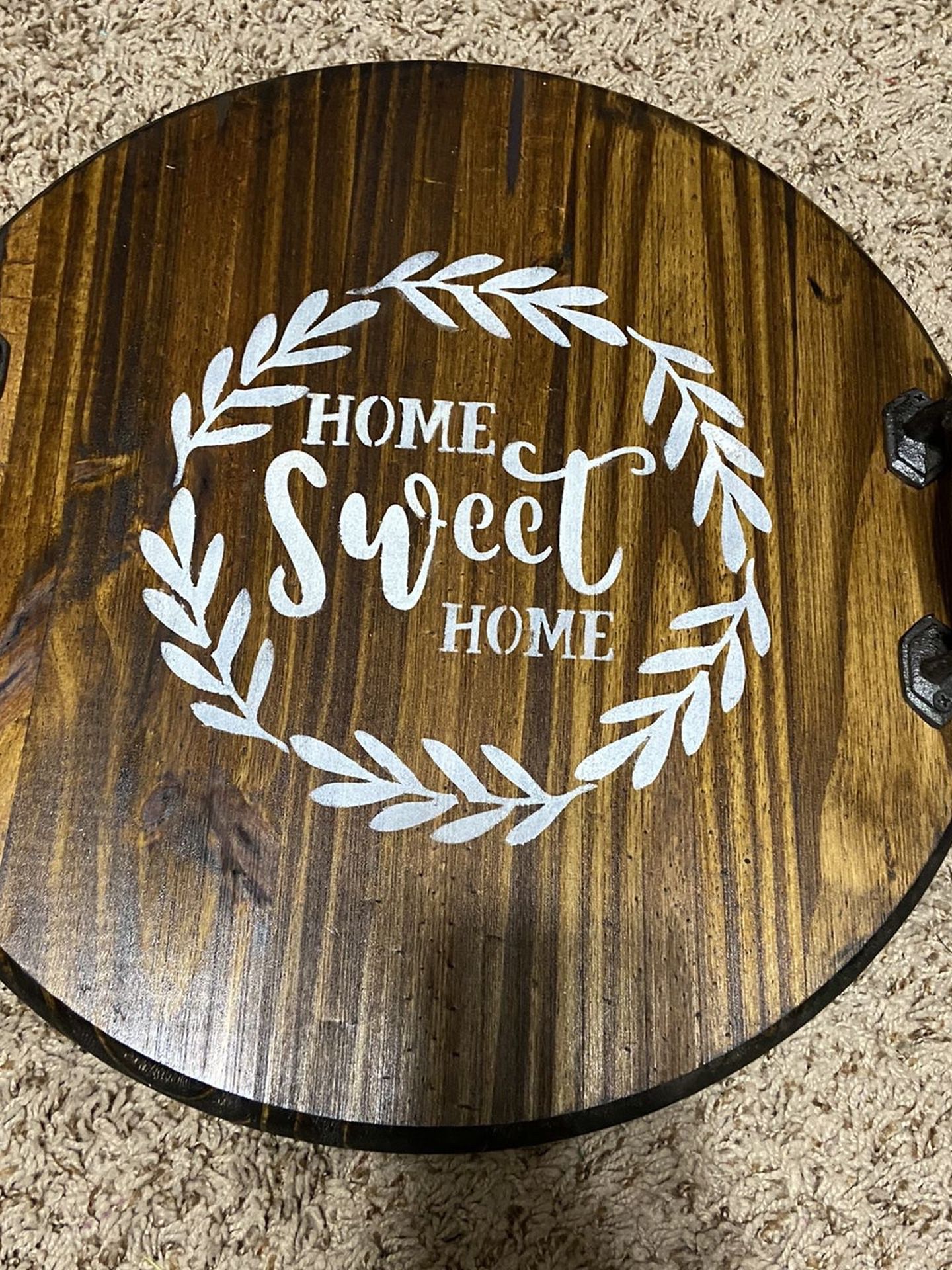 Rustic round trays