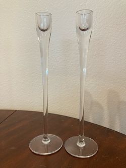 Crystal Candlestick Holders