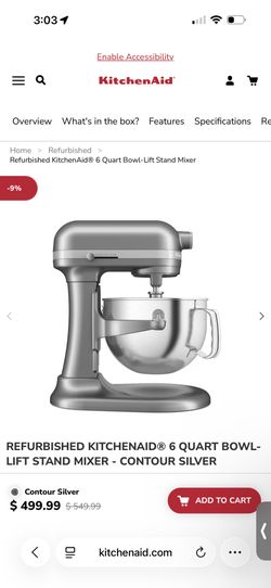 Iift Stand Mixer 6’ Quarter