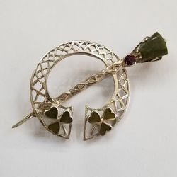 Sterling Silver Pin With Stones