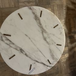 Beautiful Hand Crafted Marble Top Accent Table 
