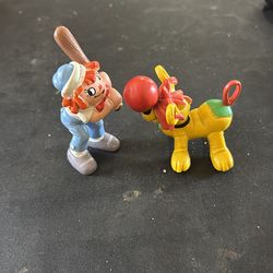 BOBBS MERRILL Co. INC. Raggedy Ann' Dog ARTHUR  Figurine W. BERRIE 1981 and Raggedy Ann