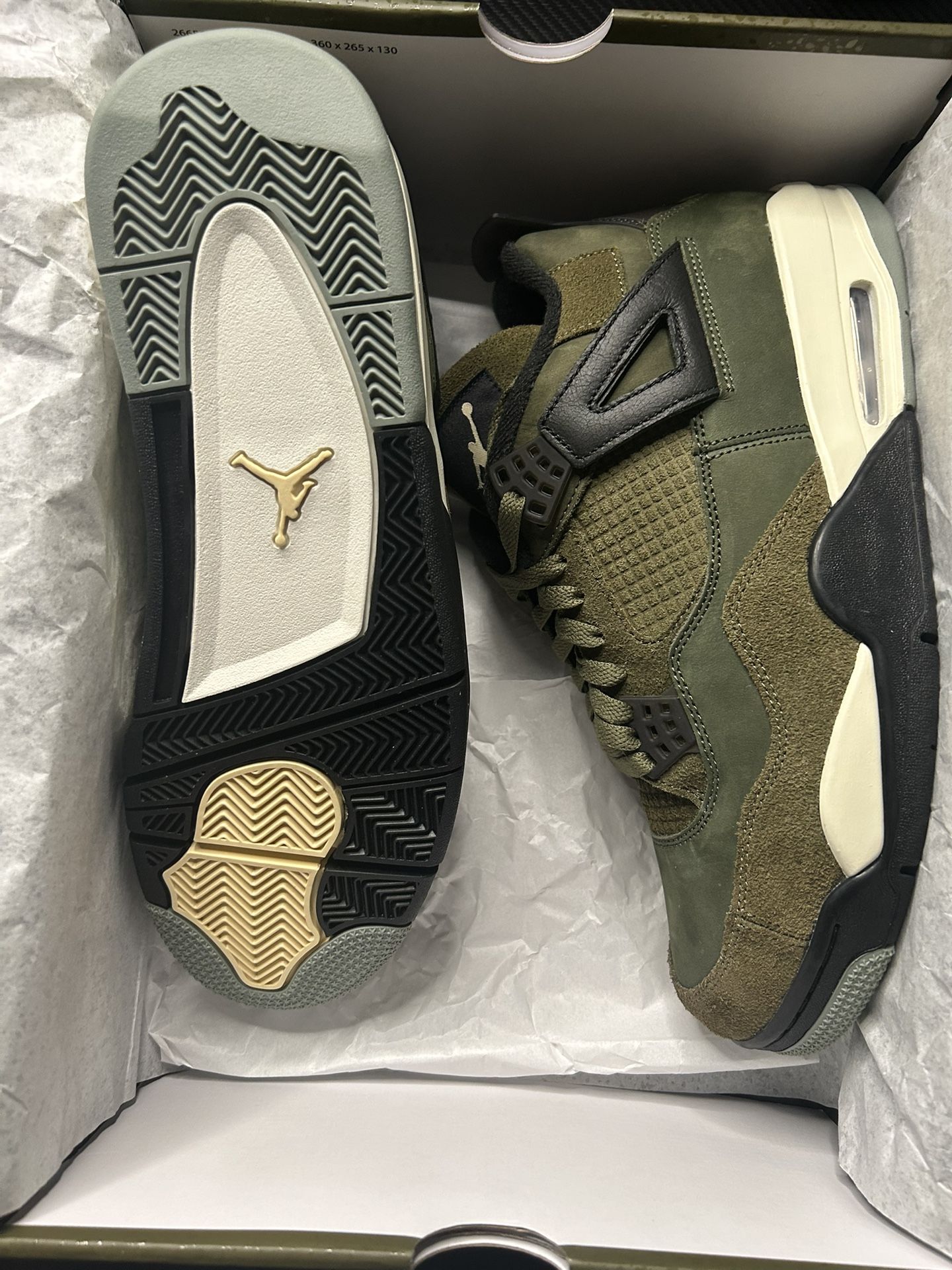 Jordan 4 Craft Olive Size 12 New 