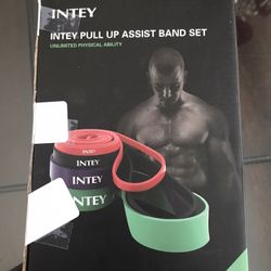 Intey Pull Up Assist Band Set (4) New
