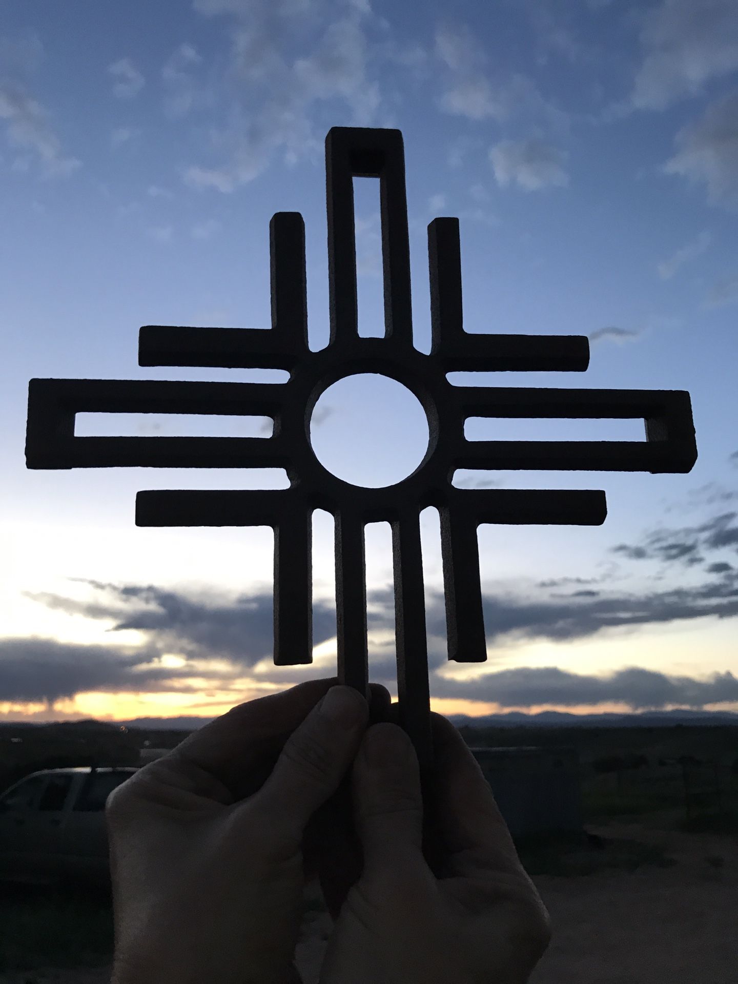 Cast iron Zia’s $25-$35 each. Other Zia’s $5-$25. All other Silhouettes $1 per inch long. 100’s of choices. Metal art too. Cactus Ranch. Santa