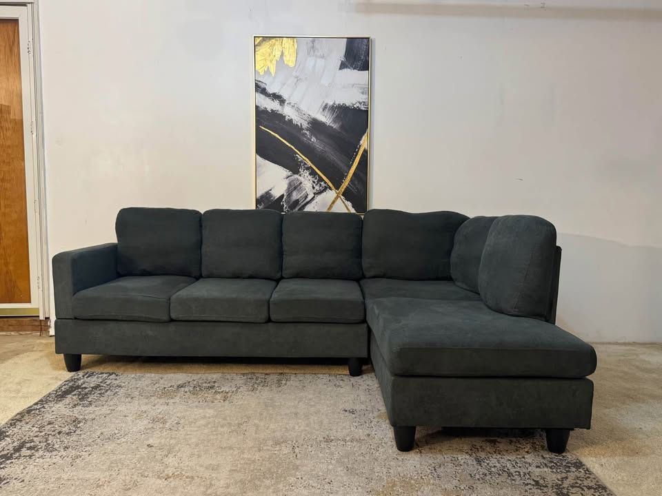 Blue 4-Seater Sectional Sofa